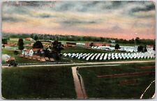 Camp Perry Ohio OH Bird's Eye View Grounds & Pathway Posted Postcard picture
