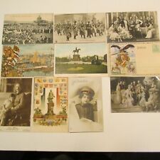 Postcards Of Kaiser Wilhelm (9) and  Bismarck Memorial (1) picture
