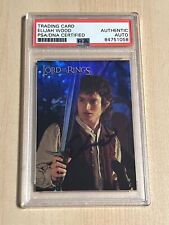 ELIJAH WOOD SIGNED AUTO LORD OF THE RINGS 2001 Prismatic Foil #3/10 Frodo PSA picture