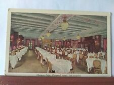 VTG Postcard. Chateau Cafe, claypool motel, Indianapolis, Indiana picture