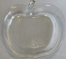 Vintage Glasbake Apple Shape Pie Pan Baking Dish Clear Pre-Owned picture