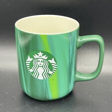 Starbucks MISTY Green Marbled Coffee Mug 2022 15 Oz rare picture
