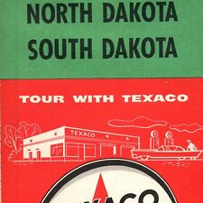 1957 North & South Dakota Texaco Oil Road Map Gas Service Station HM Gousha 4C picture