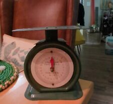 Vintage Green Star Light Family Scale 25lb By 2 Oz Made In Japan, Metal.  picture