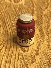 Campbell's Soup Small Mini Dollhouse Wooden Soup Can Jar Miniature Rare picture