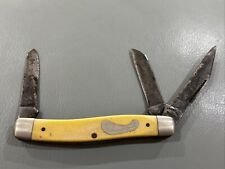 Vintage IMPERIAL FRONTIER USA #4433 Stockman Pocket Knife 3 Blade picture