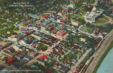 Jefferson City Missouri Aerial View Vintage Postcard picture