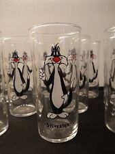 Vintage 1993 Sylvester Looney Tunes Warner Bros. Collector Drinking Glass picture