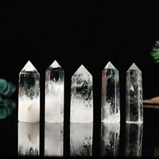 3pcs 30-100mm Clear Quartz Crystal Point Natural Wand Specimen Reiki Gemstones picture