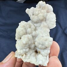 Sparkly Botryoidal Quartz Crystal Druse on Lace Agate | Missouri picture