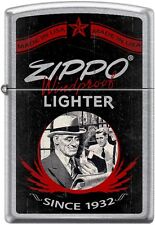 Zippo Windproof Lighter Since 1932, Drug Store, Street Chrome New Rare picture
