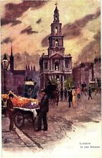 Tuck's Oilette LONDON IN THE STRAND ST Mary Le Strand Church Vintage Postcard picture