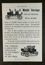 Vintage 1901 Six Person Mobile Carriage Full Page Original Ad - 721 picture