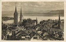 ZURICH VON DER URANIA AUS SWITZERLAND RPPC Postcard pm 1932 picture