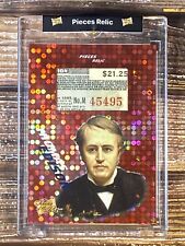 2021 Super Pieces Of The Past Red Thomas Edison Document Relic 1/1 Card picture