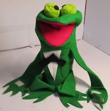 Vintage RARE Old Felt Kermit The Frog Muppet TYPE Hand Puppet Hand Made Homemade picture