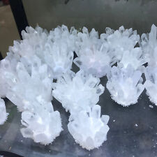 1pcs 300g+ Natural Crystal electroplate white Cluster Quartz Specimen Reiki  01 picture