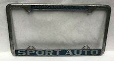 Vintage Chrome Metal Sport Auto Jacksonville Florida Dealer License Plate Frame picture