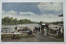 Chicago IL Illinois, Jackson Park From Boat House, Vintage Postcard picture