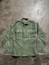 Vintage US Army OG 107 Sateen Men’s Button Up Shirt Jacket   17”x26” picture