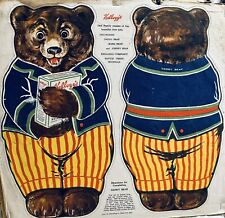 1926 Kellogg's Daddy Bear Advertising Cloth Doll Litho picture