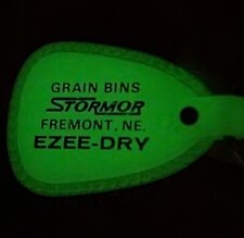 VINTAGE STORMOR GRAIN BINS EZEE DRY FREMONT NEBRASKA KEYCHAIN FOB KEYRING  picture