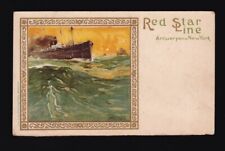 [82925] OLD PMC ARTIST SIGNED H. CASSIERS RED STAR LINE from MENU picture