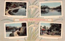 Youngstown OH Ohio Mahoning Valley Multi View Early 1900s Vtg Postcard B15 picture