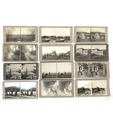 c1915 Lot of 12 One of a Kind Travel Stereoviews picture