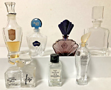 Lovely Lot of 7 Vintage Mini Perfume Bottles, Chanel Guerlain D’Albret More picture