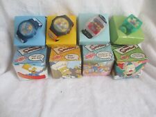 THE SIMPSONS Talking Watch Collection, Set Of 4, Burger King, 2002 Unused in Box picture