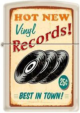 Zippo Vinyl Records, Best in Town 25¢, Hot New, Cream Matte Rare picture