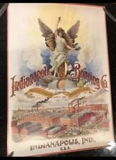 Indianapolis Brewing Company Beer Poster Print Lithograph, Vintage Repro Indiana picture