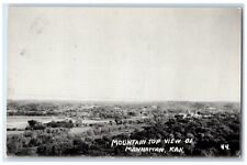 c1910's Bird's Eye View Of Mountain Top View Of Manhattan Kansas KS Postcard picture