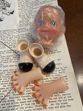 Vintage Norwegian Good Luck Witch Pattern & Doll Parts 60s 70s picture