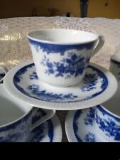 Rare Mikasa  Jardin  Bleu  Cups and Saucers, Set of Six    Less Than $6 Each picture