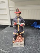 Lionstone Whiskey 1972 Firefighter Collectible Empty Porcelain Decanter, Clean picture