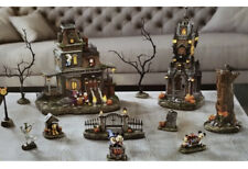 Disney Halloween Spooky Village Town Haunted House - In Hand - Costco 12PC picture