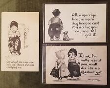 Antique Postcards Valentines Early 1900s Dutch Kids Children  picture