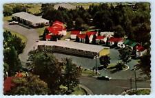 PICTOU, Nova Scotia Canada ~ Roadside JOHNSTON'S MOTEL Aerial c1960s Postcard picture
