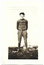 Vintage 1920 Photo of Boy Football Player Uniform RICHARD M. BILLINGS Minnesota  picture
