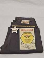 Vintage Billy The Kid Saf T Nee Western Cut Denim Jeans Pants W/ Badge & Pencil  picture