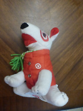 Target Bullseye Dog Plush Toy Winter Scarf Red Vest 2013 picture