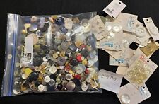 Buttons 2.9 Lbs. Mixed Sizes & Colors Buttons Many are Vintage picture