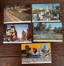 Vintage Unused Postcard Lot (5) California Sacramento San Francisco Chinatown picture