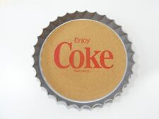 Vintage circa 1977 Coca-Cola Plastic & Cork Bottle Cap Serving Tray - mint picture