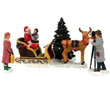 Lemax 2005 Santa's Sleigh Holidays Seasons #52161 Retired Set of 4 Photoshoot picture