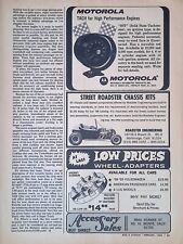 Motorola Solid State Tachometer Print Ad Rod & Custom Magazine February 1969 picture