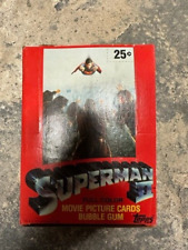 1981 Topps Superman II 2 Unopened Wax Box Case Fresh NOS Non X out Ursa Non Zod picture
