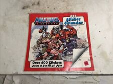Vintage 1986 He-Man Masters Of The Universe Sticker Calendar picture